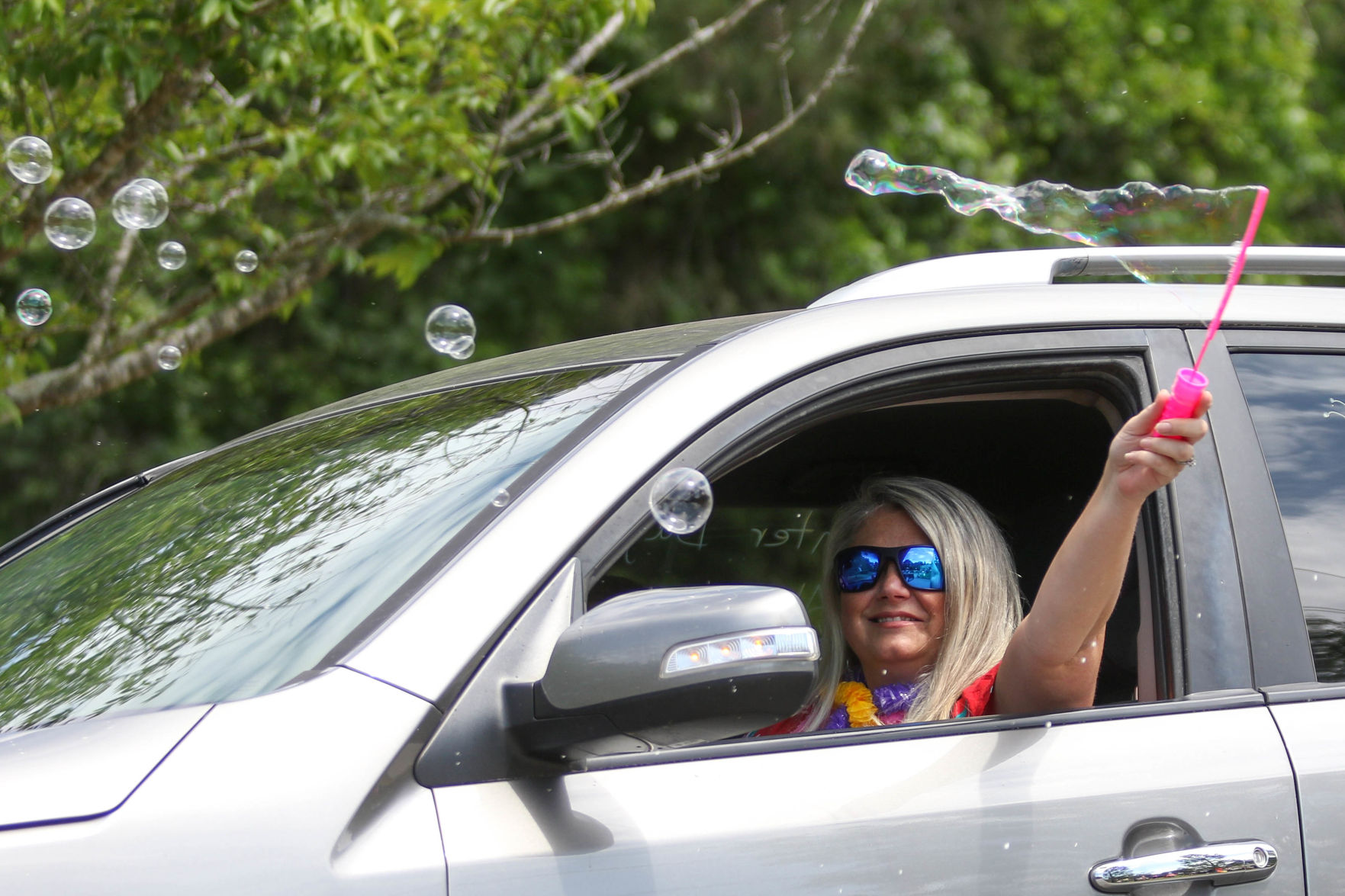Car parade for Oak Park Nursing Home and Independent Living Community residents
